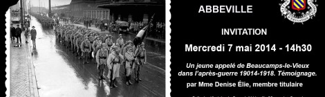 Conférence "Un jeune appelé de Beaucamps-le-Vieux dans l'après-guerre 1914-1918"