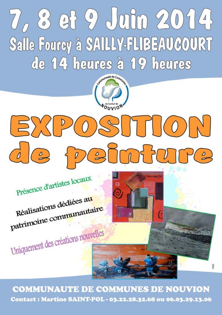 Affiche expo peinture 2014