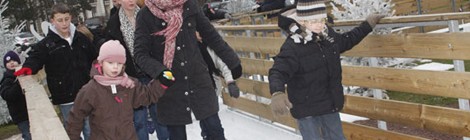 Patinoire et sentier de glace