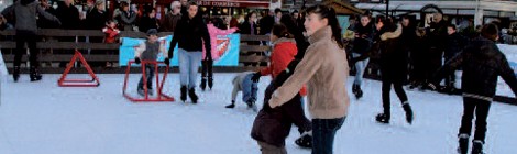 Une patinoire de 108 m2 au coeur de la ville ! 