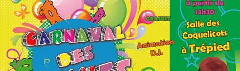 Carnaval des enfants avec animation DJ et sculpture de ballons.
