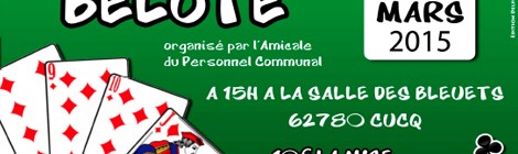 Concours de belote organisé par l’amicale du personnel communal
