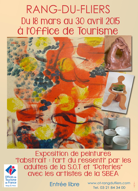 rang du fliers abstrait poterie