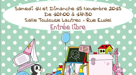 Bourse aux jouets, vêtements enfants et matériel de puériculture.