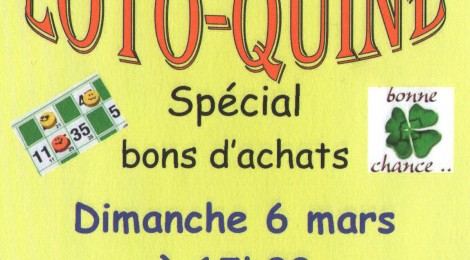 Loto quine spécial bons d’achats