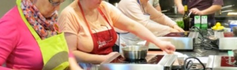 Atelier Culinaire Mille feuilles de rouget pressé d’olive noire.