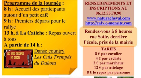 Rallye Equestre, pédestre et cycliste