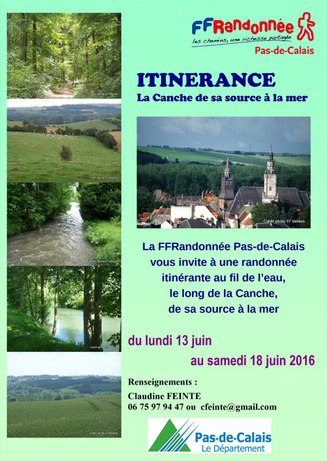 16 06 beaurainville Itin+®rance La Canche de sa source +á la mer