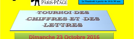 TOURNOI DES CHIFFRES ET DES LETTRES
