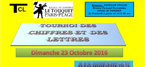 TOURNOI DES CHIFFRES ET DES LETTRES