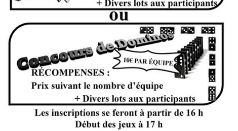 CONCOURS DE MANILLE ET DE DOMINOS