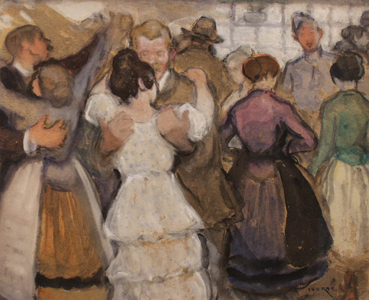 08 03 touquet viste sur le pouce © Isobel Rae, Bal à Etaples (détail)