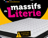 ARRIVAGES MASSIFS DE LITERIE