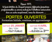 PORTES OUVERTES au Lycée Hôtelier