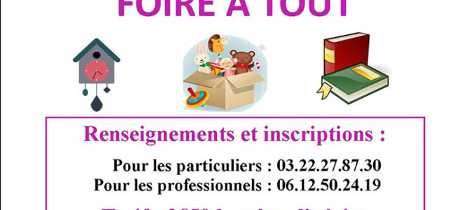 BROCANTE RÉDERIE FOIRE À TOUT