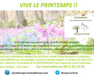 SYLVOTHERAPIE, VIVE LE PRINTEMPS !