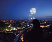 FEU D’ARTIFICE AU SOMMET DU PHARE DE LA CANCHE