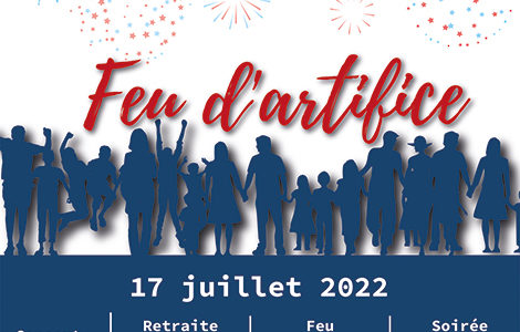 FEU D’ARTIFICE, RETRAITE AUX FLAMBEAUX, SOIREE DISCOTHEQUE