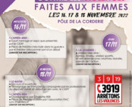 JOURNÉES CONTRE LES VIOLENCES FAITES AUX FEMMES