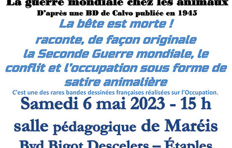 CONFÉRENCE « LA BÊTE EST MORTE », LA SECONDE GUERRE MONDIALE CHEZ LES ANIMAUX