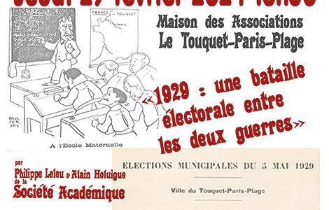 CONFÉRENCE « 1929 : UNE BATAILLE ÉLÉCTORALE ENTRE LES 2 GUERRES »