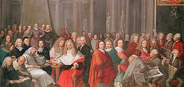 XIR199213 Group of Distinguished Gentlemen Born in or Around Abbeville (oil on canvas)  by Choquet, Pierre Adrien (1743-1813); Musee Boucher de Perthes, Abbeville, France; (add. info.: Les Hommes Dignes de Memoire Nes a Abbeville ou aux Environs); Giraudon; French, out of copyright