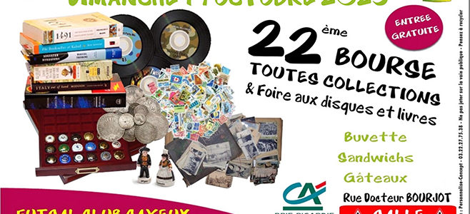 22ème BOURSE TOUTES COLLECTIONS & FOIRE AUX DISQUES ET LIVRES